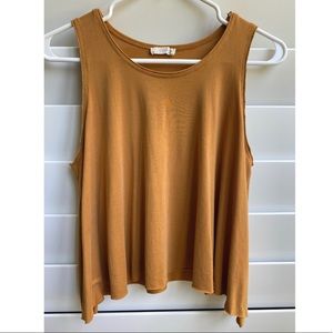 Urban Outfitters Lush Raw Edge Crop Tank